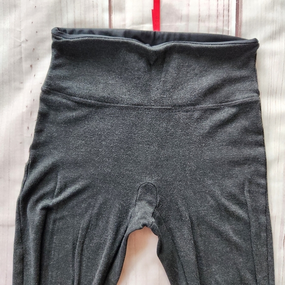 Spanx Leggings Tights Pants Heather Grey Gray Black | Women's Size Medium - Picture 2 of 8
